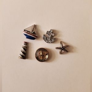 3/$18 Origami Owl Nautical Charm Bundle